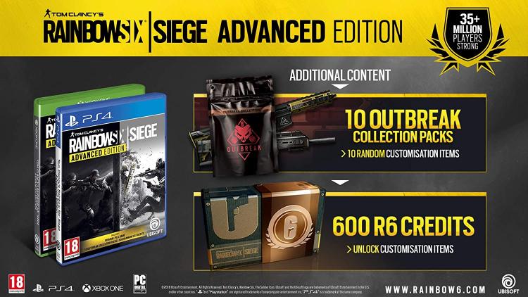 Tom Clancy'S Rainbow Six Siege Advanced Edition Ps4 Gioco Playstation 4 Italiano