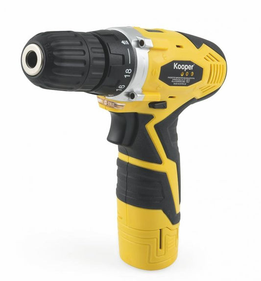 Kooper Trapano Avvitatore 12V A Batteria Con Mandrino Aut Ricaricabile Reverse