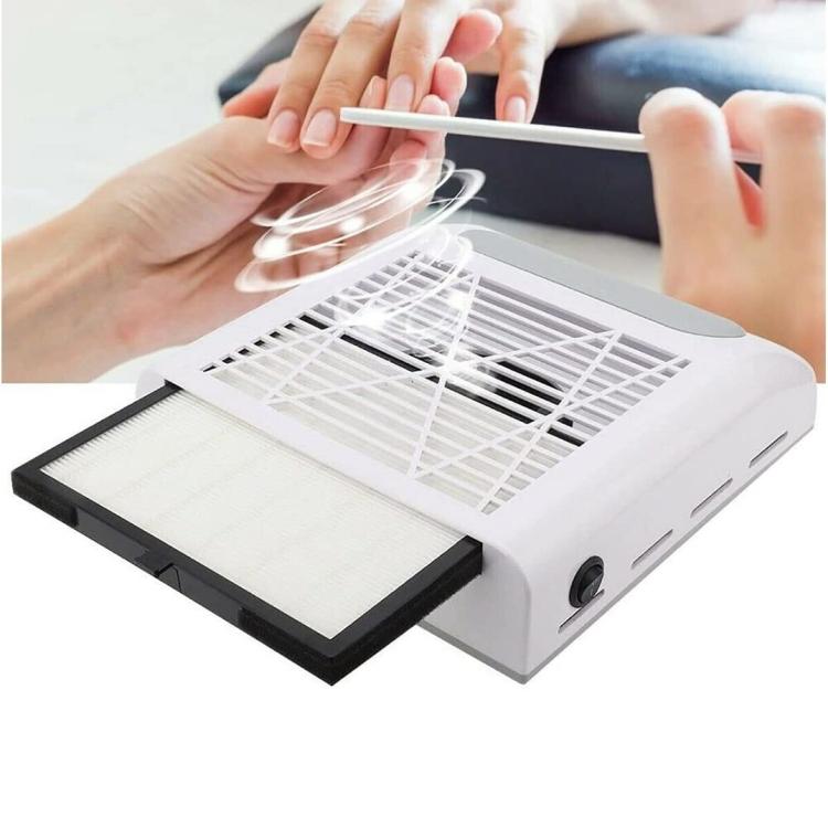 ASPIRATORE POLVERI DA TAVOLO UNGHIE NAIL ART MANICURE PROFESSIONALE 80W BQ-858-8