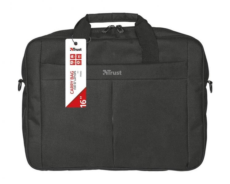 Trust Borsa Per Notebook 16" Primo Carry 21551 Zaino Con Tracolla Nero Valigetta