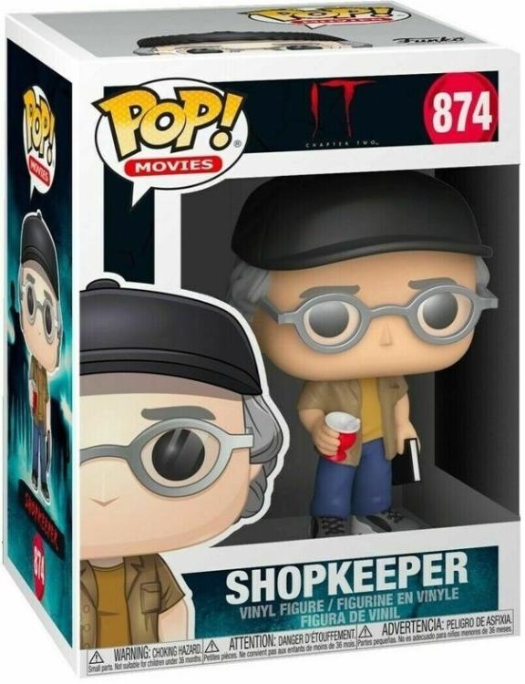 Funko Pop ! Movies It (874) Shopkeeper Vinyl Figure 9Cm Pannywise Film Horror