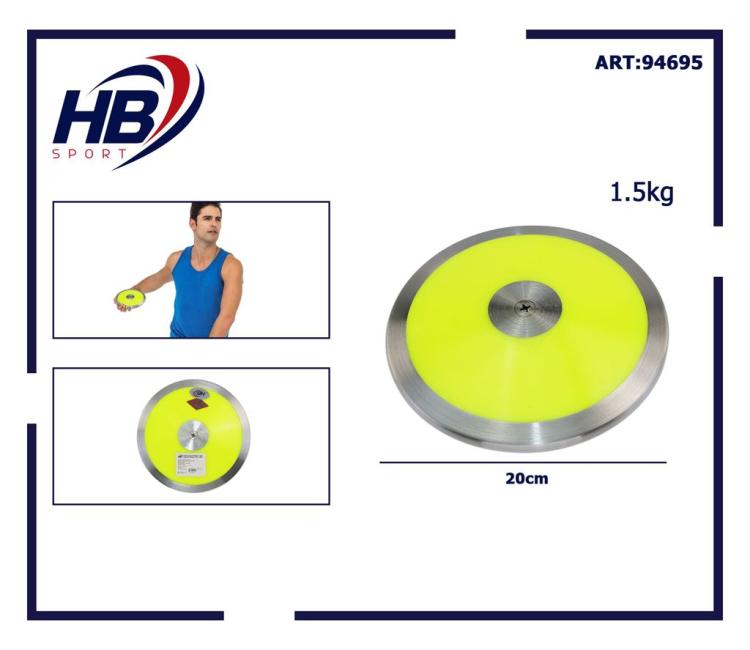 Hb Disco Da Competizione E Allenamento Acciaio Per Lancio Del Disco Peso 1.5 Kg