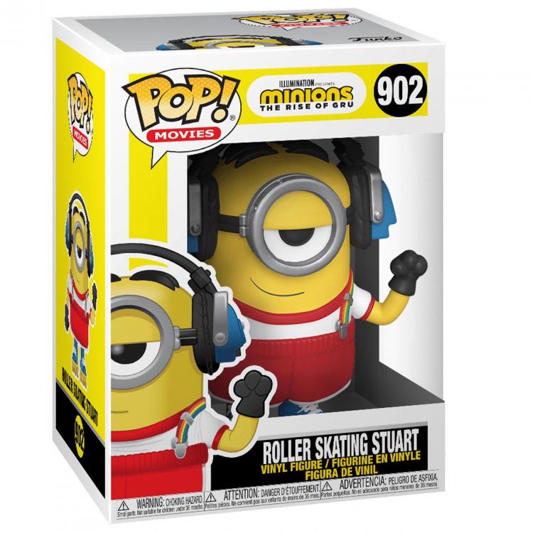 Funko Pop ! Movies Minions 2 (902) Skating Stuart Vinyl Figure 9Cm Rollerskate