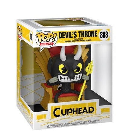 Funko Pop ! Deluxe Cuphead : Devil'S Throne (898) Devil In Chair Vinyl Figure