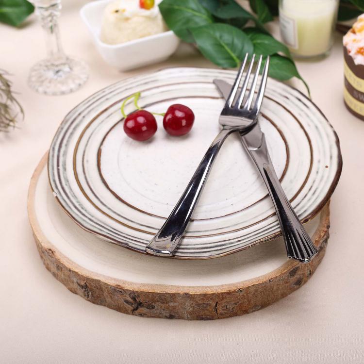 5pz BASE LEGNO TRONCO DECORAZIONE TAVOLO CENTROTAVOLA ALZATINA SHABBY-NATALE 26cm