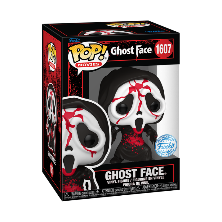 Funko Pop ! Movies Horror - (1607) Ghostface Figure Bloody Ghost Face Special