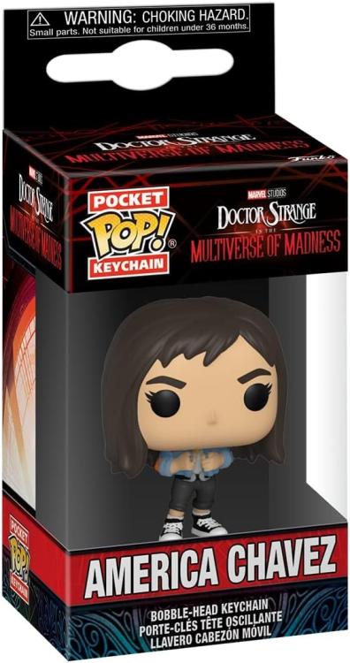 Funko Pop ! Keychain Pocket Marvel Doctor Strange (America Chavez) Portachiavi