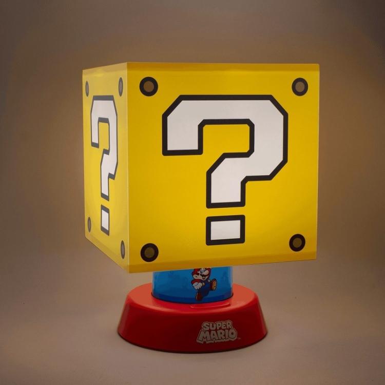Paladone Lampada Da Tavolo Nintendo Super Mario Question Mark Icon Luce Light