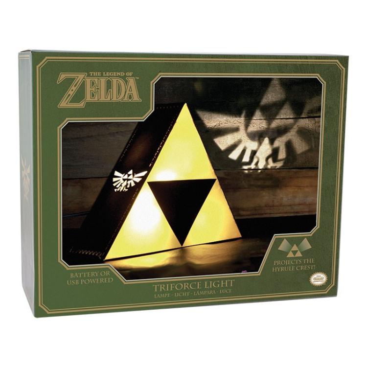 Paladone Lampada Da Tavolo Nintendo Zelda Tri-Force Hyrule Luce Light 25Cm