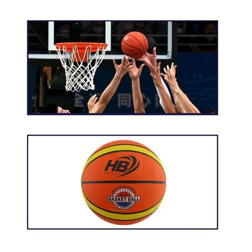 Pallone Da Basket Pallacanestro Palla Ball Basketball Mis. 7 Ufficiali Ara/Gial