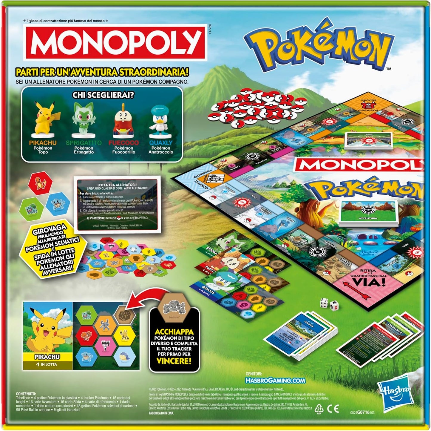 Monopoly Pokémon Edition, gioco da tavolo - Versione italiana