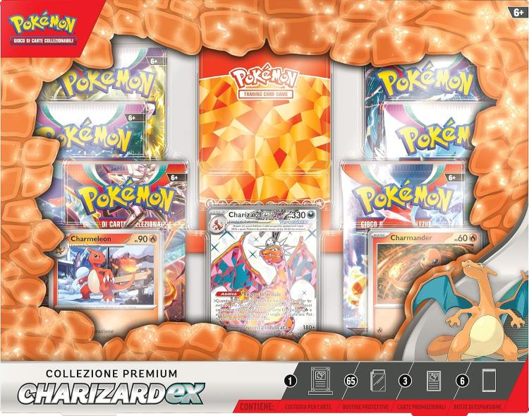 Pokemon - Collezione Premium (Charizard-Ex) Premium Gcc Gioco Carte Ita Nuovo