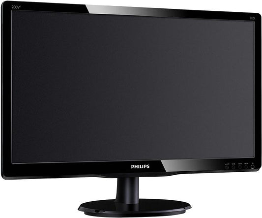 Philips Monitor 20" Led 5Ms Multimediale Vga/Dvi Nero 200V4Lab2 Pc Computer