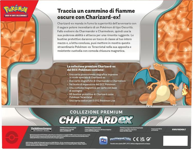 Pokemon - Collezione Premium (Charizard-Ex) Premium Gcc Gioco Carte Ita Nuovo