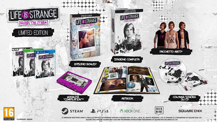 Life Is Strange Before The Storm - Limited Edition Ps4 Italiano Videogioco Nuovo