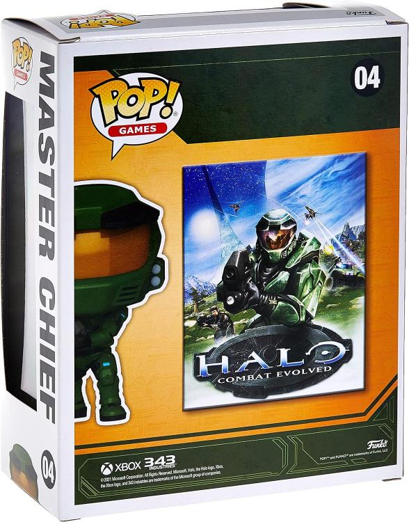 Funko Pop ! Games Cover Halo Combat Evolved - (04) Master Chief Figure Xbox