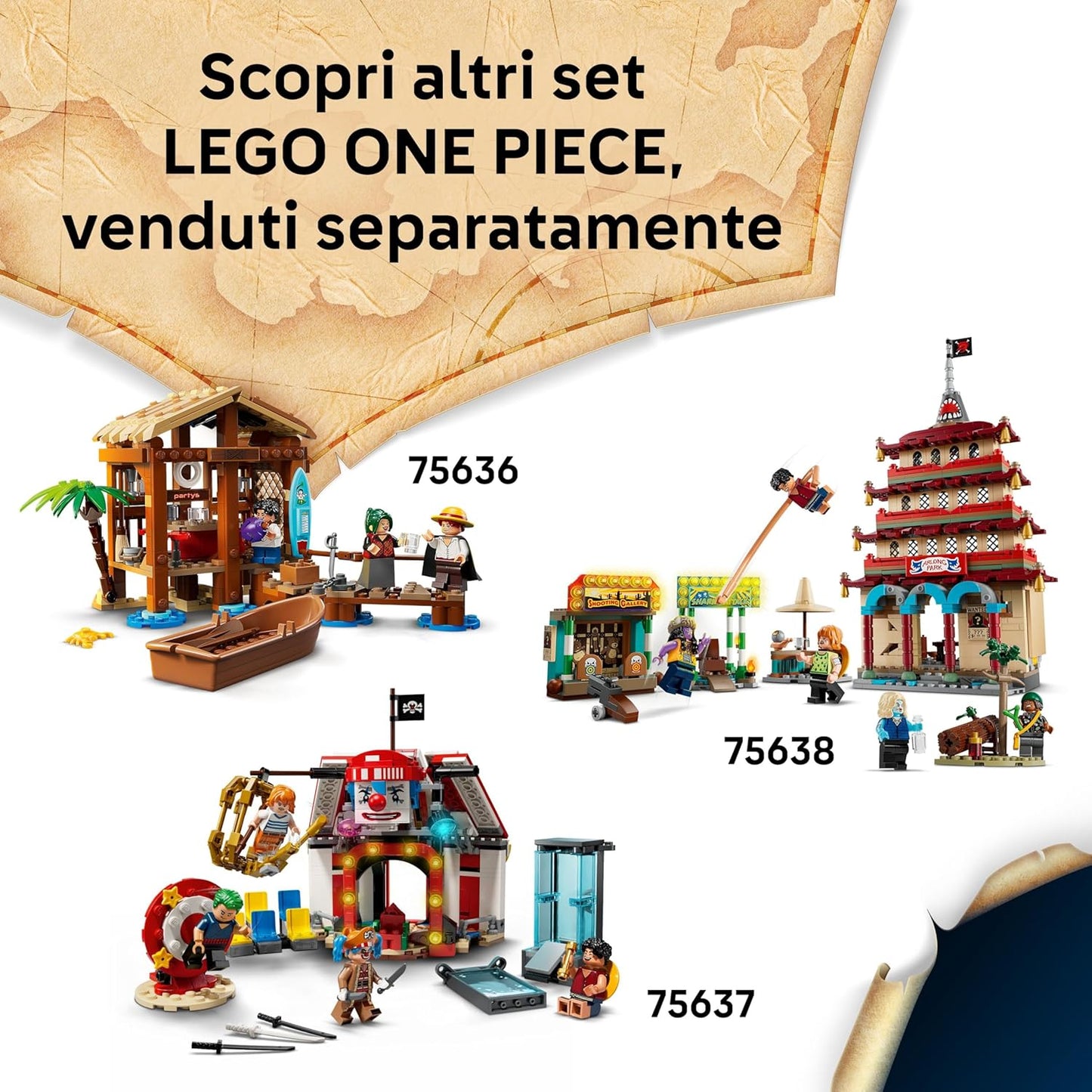 Lego - One Piece 75639 (La nave pirata Going Merry) 1376 pz Costruzioni OP Ciurma Luffy