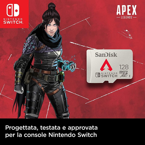Nintendo Switch Apex Legends Sandisk Microsdxc 128Gb Memoria Micro Sd Ufficiale