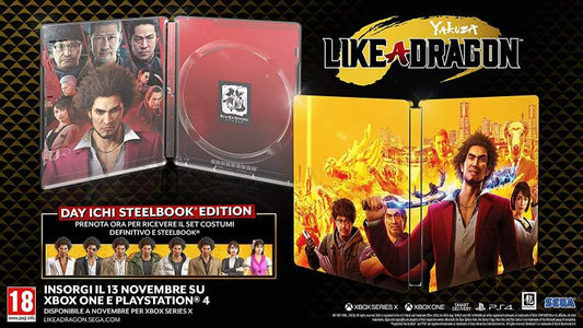 Yakuza Like A Dragon Day Ichi Edition Ps4 Steelbook Gioco Italiano Nuovo Pal