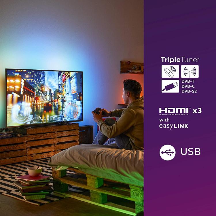 Philips Smart Tv 58" Led Ambilight 58Pus7805/12 Ultra Hd 4K Hdr Alexa Integrato