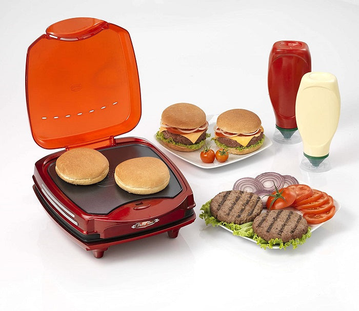 ARIETE 185 PARTY TIME MACCHINA HAMBURGER PANINI ELETTRICA ANTIADERENTE 1200W RS