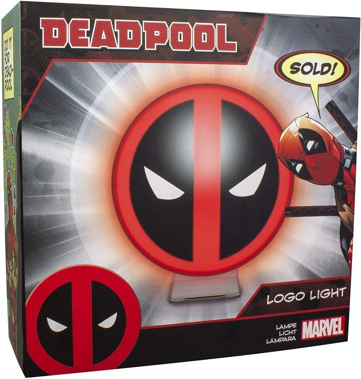 Paladone Lampada Marvel Logo Deadpool Multicolore Plastica Da Tavolo Moderno