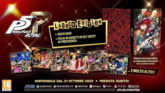 Persona 5 Royal Launch Steelbook Edition Ps5 Gioco Italiano Playstation 5 Nuovo