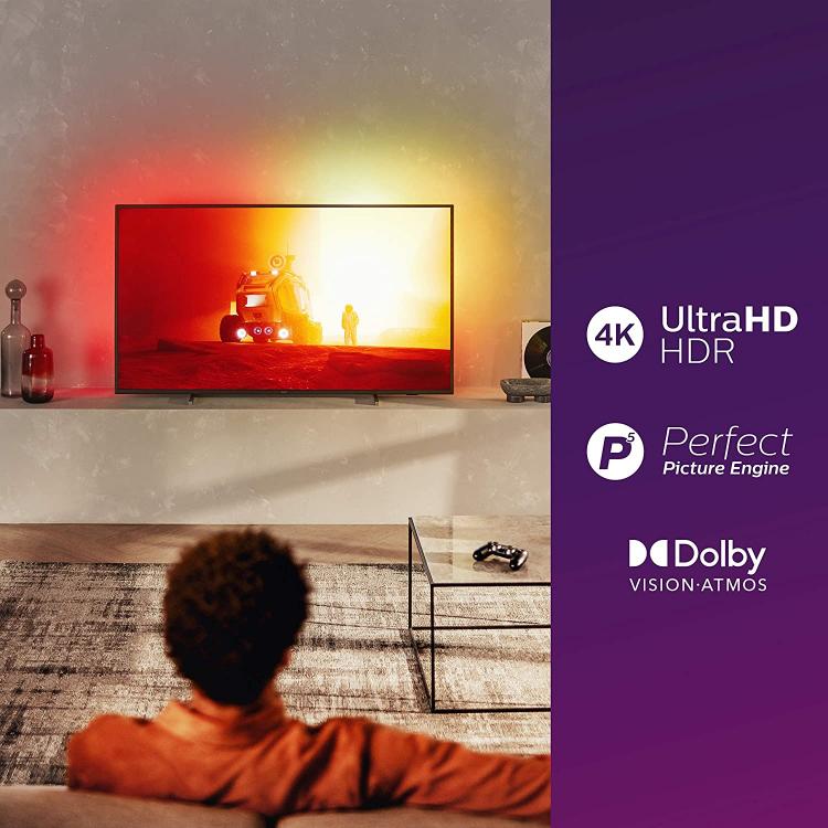 Philips Smart Tv 58" Led Ambilight 58Pus7805/12 Ultra Hd 4K Hdr Alexa Integrato