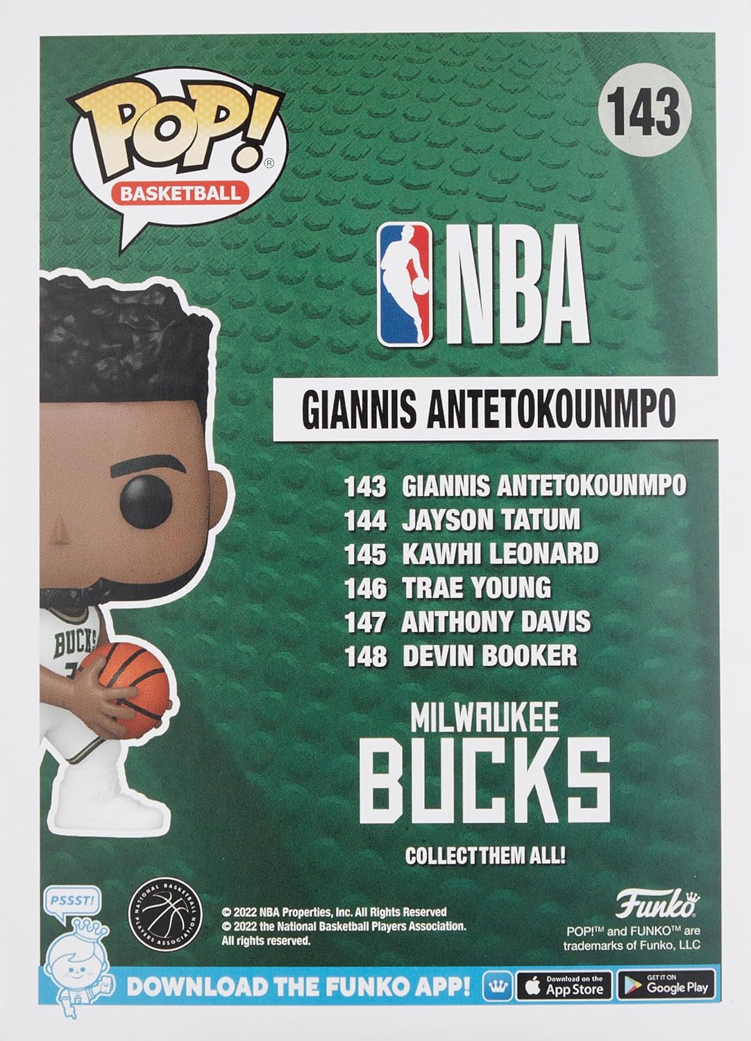 Funko Pop ! Basketball Bucks Nba - (143) Giannis Antetokounmpo City Edition 2021