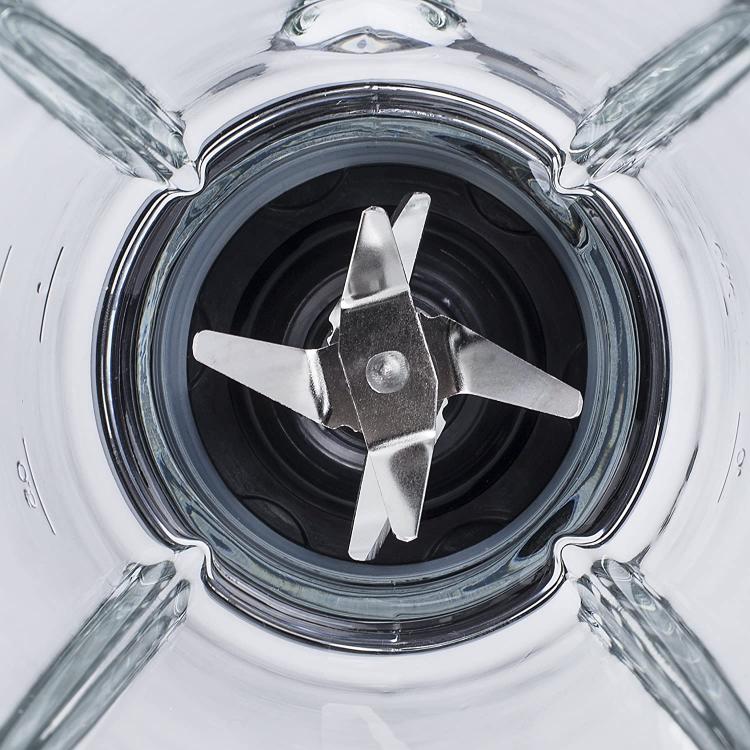 Tristar Frullatore Bl-4450 Tritaghiaccio Caraffa In Vetro 1,5 Litri Nero