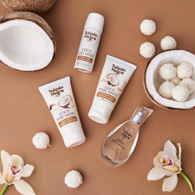 Tulipan Negro Sweet Cocco Confezione Regalo Profumo Bagnoschiuma Deo Crema Corpo