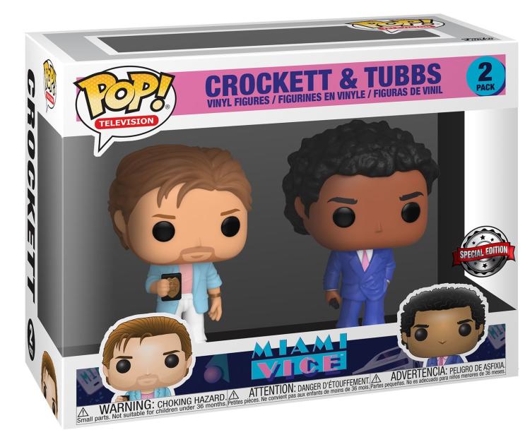 Funko Pop ! Movies Miami Vice 2 Pack Crockett & Tubbs Figure Special Edition 9Cm