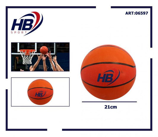 Pallone Da Basket Pallacanestro Palla Gioco Basketball Mis.7 Ufficiali Rosso Mix