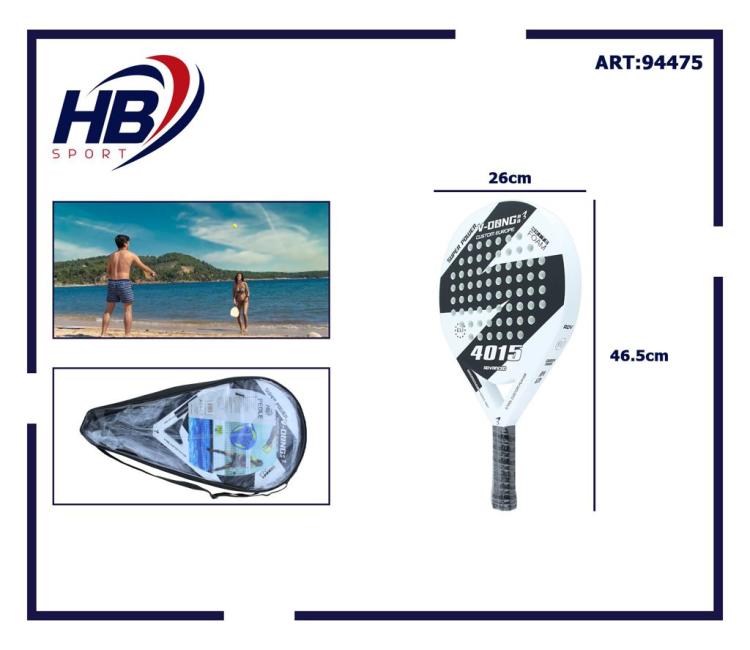 Racchetta Padel V-Dong Custom Europe Super Power 4015 White Foam Bianca