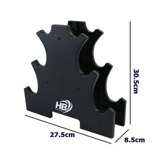 Supporto Porta Manubri Espositore Per Pesi A Tre Ripiani A Albero Portatile Rack