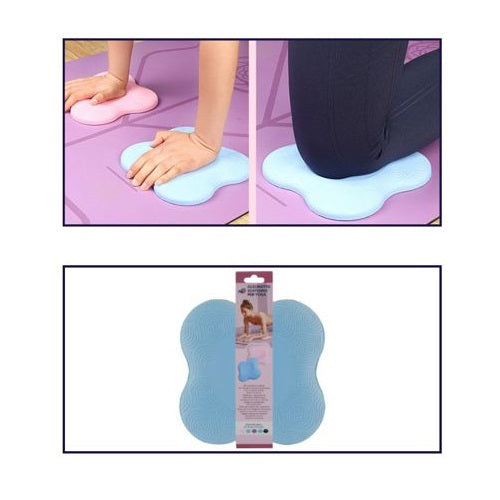 CUSCINETTO SOSTEGNO PER YOGA CUSCINO GINOCCHIO MANI POLSI FITNESS PILATES BLU