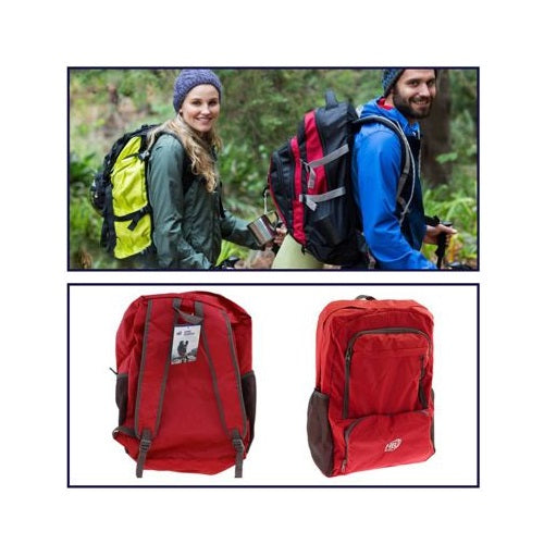 Zaino Multitasche Uomo Donna Borsa Grande Viaggi Sport Scuola Lavoro Pc | Rosso