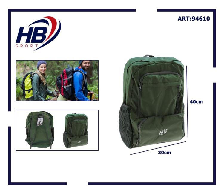 Zaino Multitasche Uomo Donna Borsa Grande Viaggi Sport Scuola Lavoro Pc | Verde