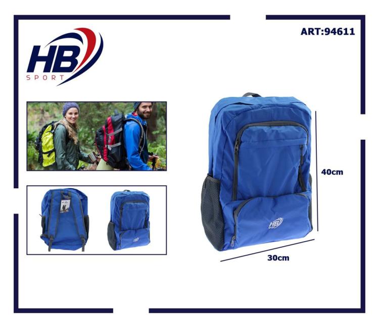 Zaino Multitasche Uomo Donna Borsa Grande Viaggi Sport Scuola Lavoro Pc | Blu