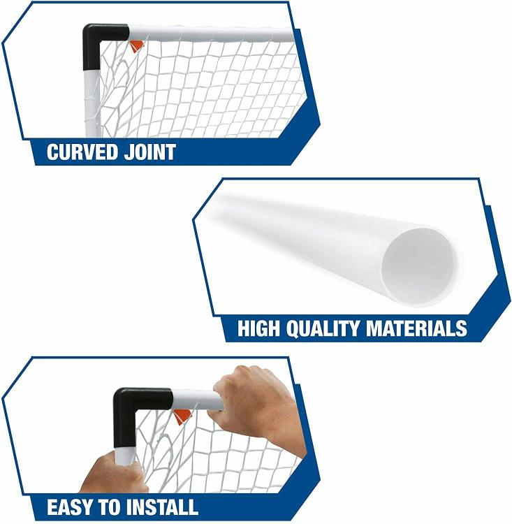 Hb Sport Set 2 Porte Da Calcio Bambini Porta Con Rete Pallone Mini Ball Incluso