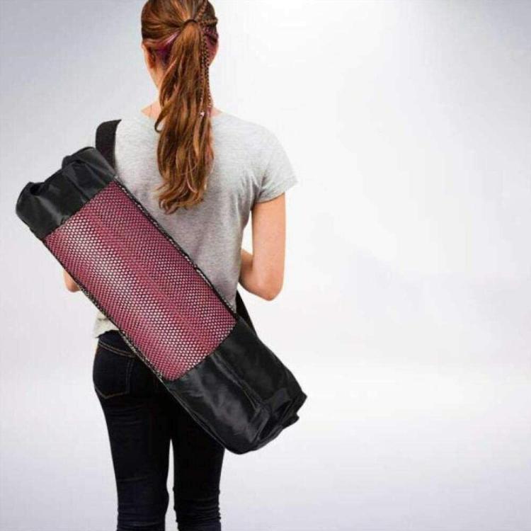 Hb Borsa Regolabile Per Tappetino Yoga/Pilates/Fitness Sacca Rete Impermeabile
