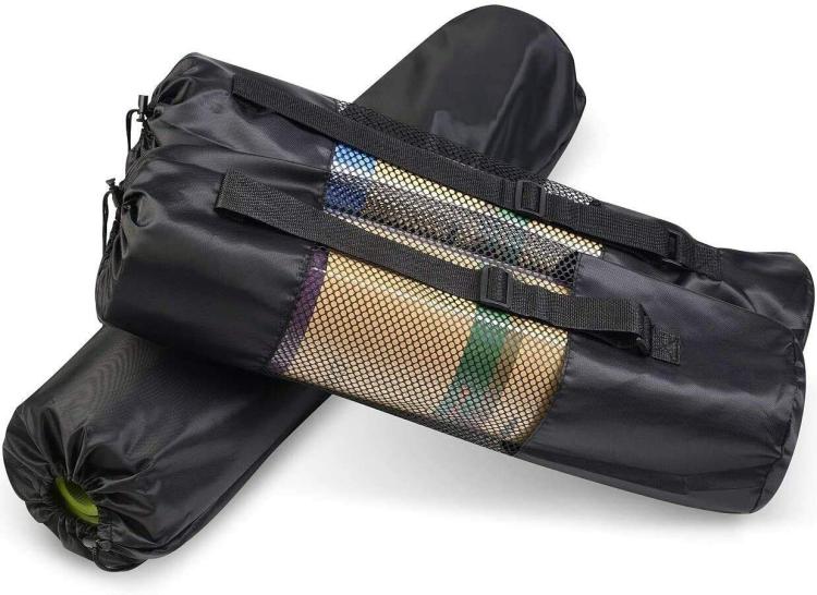 Hb Borsa Regolabile Per Tappetino Yoga/Pilates/Fitness Sacca Rete Impermeabile