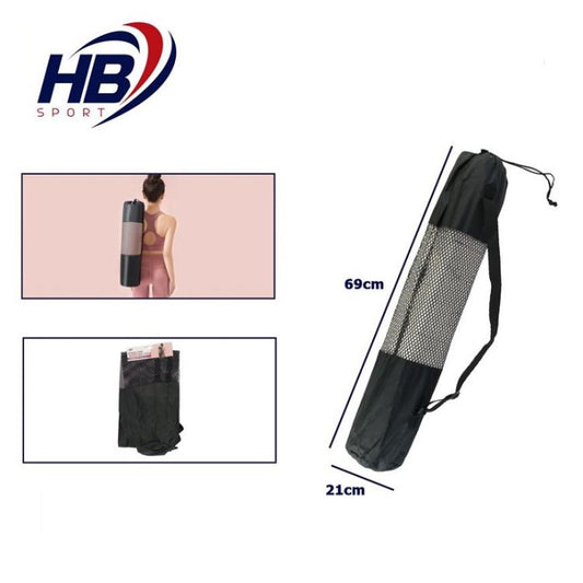 Hb Borsa Regolabile Per Tappetino Yoga/Pilates/Fitness Sacca Rete Impermeabile