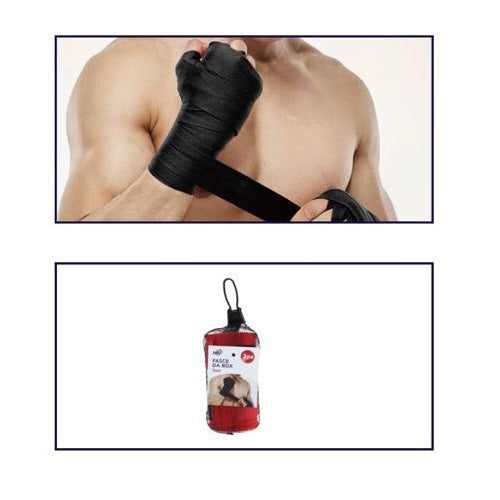 COPPIA FASCE DA BOXE BENDE SOTTOGUANTI BENDAGGIO KICK BOXING MMA PUGILATO ROSSO