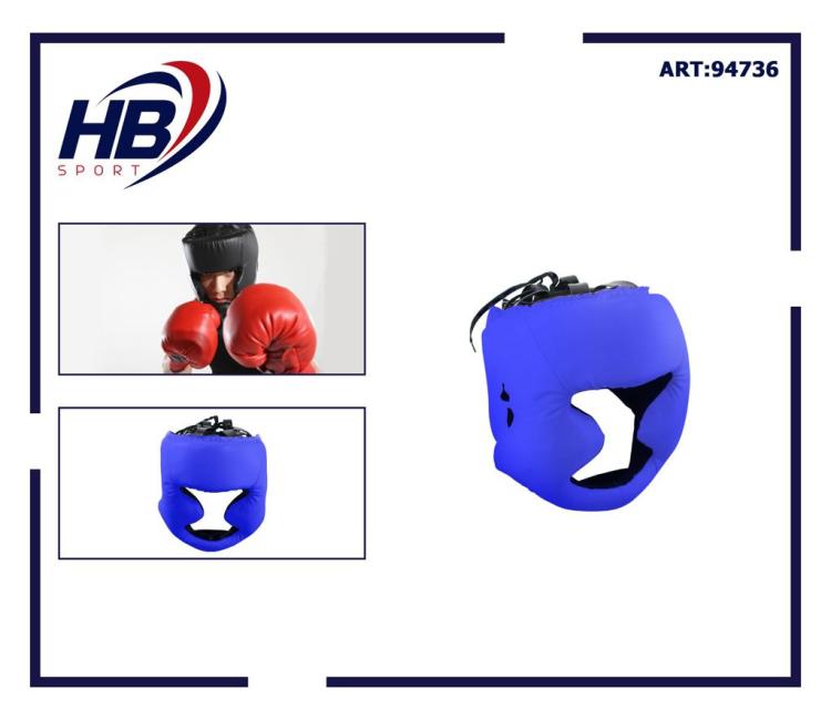 Hb Casco Boxe Kick Boxing Caschetto Griglia Protezione Per Mma Arti Marziali Blu