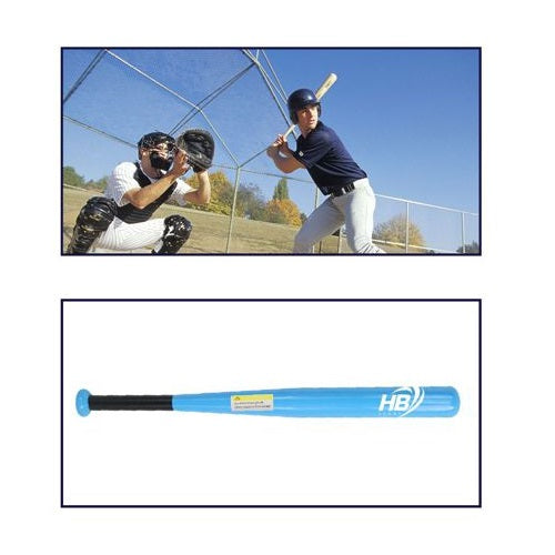 Mazza Da Baseball Softball Ferro Da (71Cm) 28" Allenamento Adulti Bambini Blu