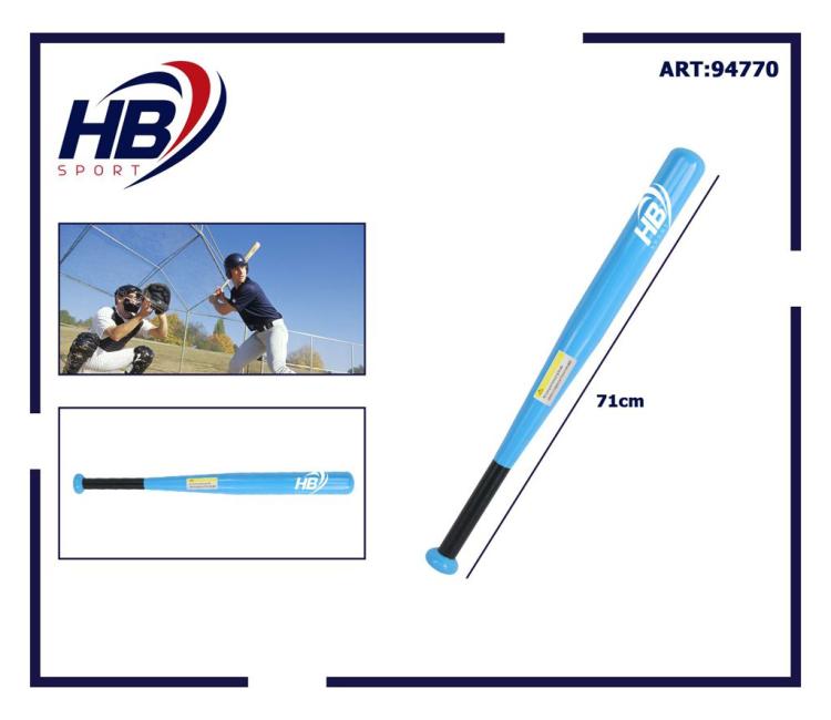 Mazza Da Baseball Softball Ferro Da (71Cm) 28" Allenamento Adulti Bambini Blu
