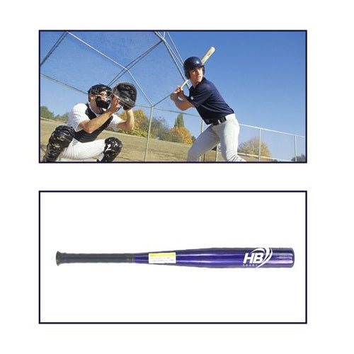 Mazza Da Baseball Softball Alluminio (71Cm) 28" Allenamento Adulti Bambini Blu