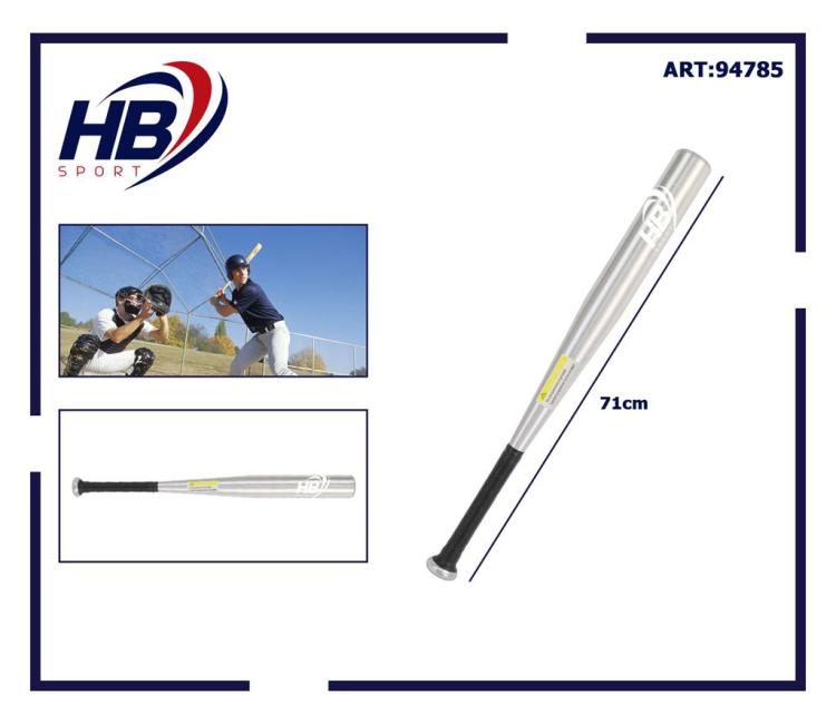 Mazza Da Baseball Softball Alluminio (71Cm) 28 Allenamento Adulti Bambini Grigio