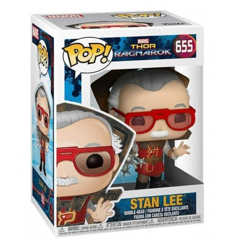 Funko Pop ! Marvel Thor Ragnarok (655) Stan Lee Vinyl Figure 9Cm Statuetta